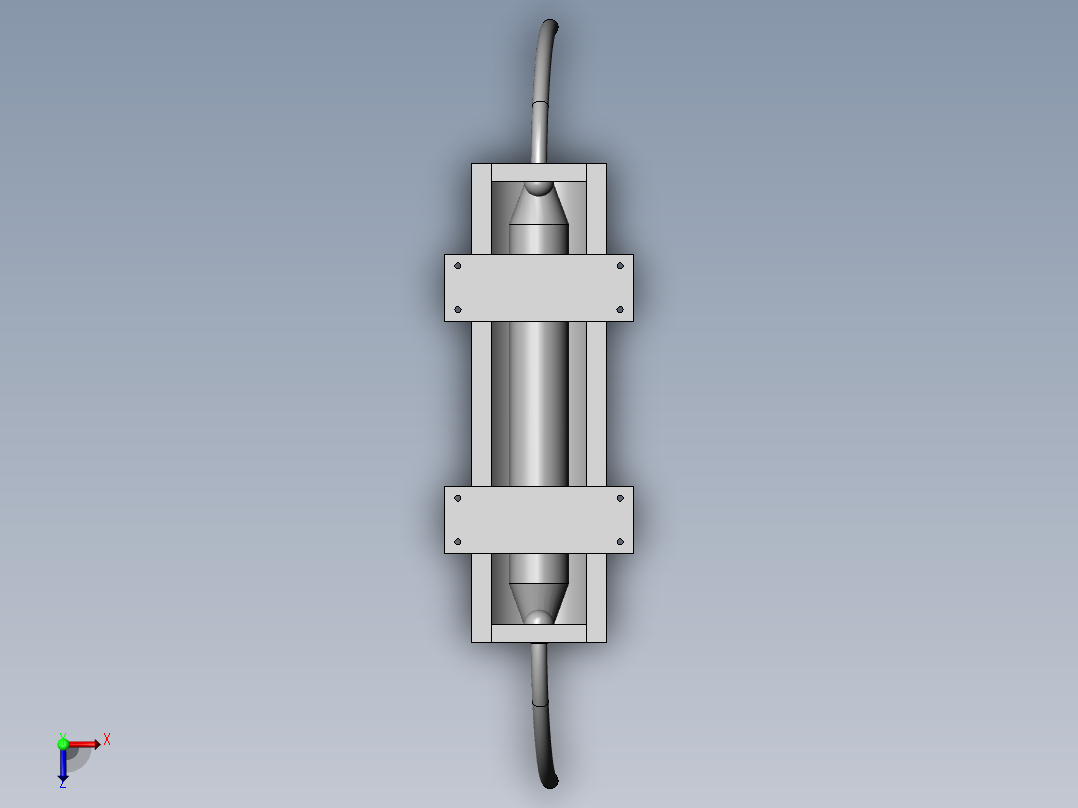 一种用于桥梁加固后的空心板的状态监测装置俯视图