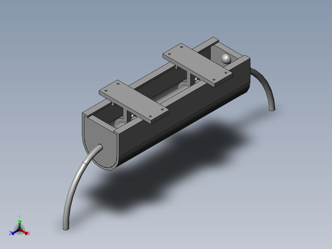 一种用于桥梁加固后的空心板的状态监测装置正等轴测图