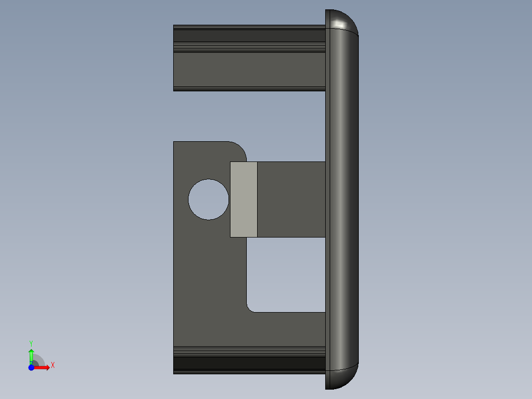 型材-BR CABLE DUCT CAP 40X40 3842535921前视图
