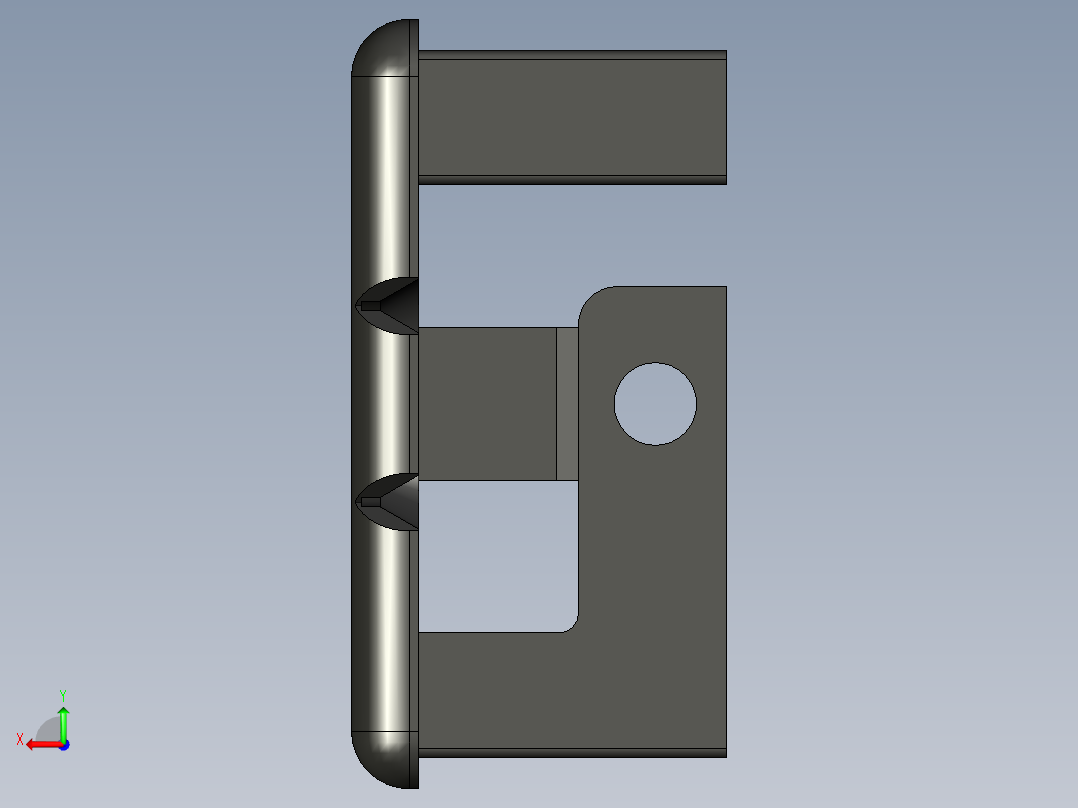 型材-BR CABLE DUCT CAP 40X40 3842535921后视图