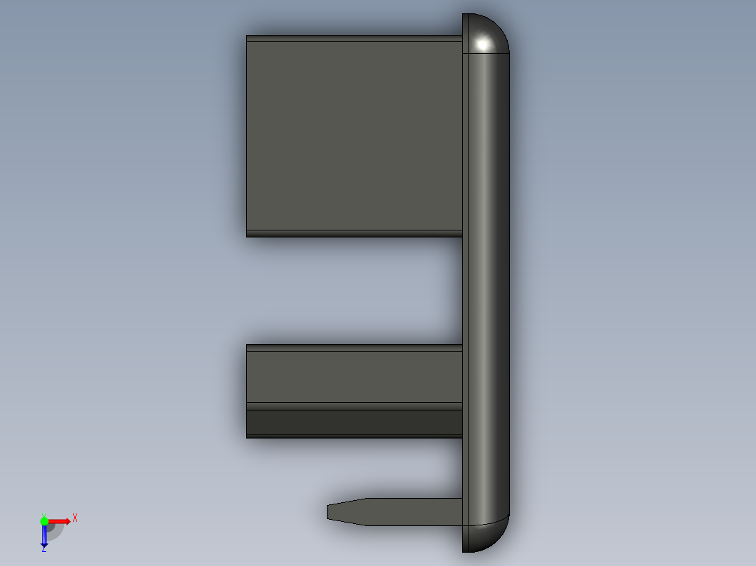 型材-BR CABLE DUCT CAP 40X40 3842535921俯视图