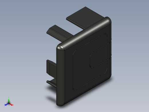 型材-BR CABLE DUCT CAP 40X40 3842535921正等轴测缩略图