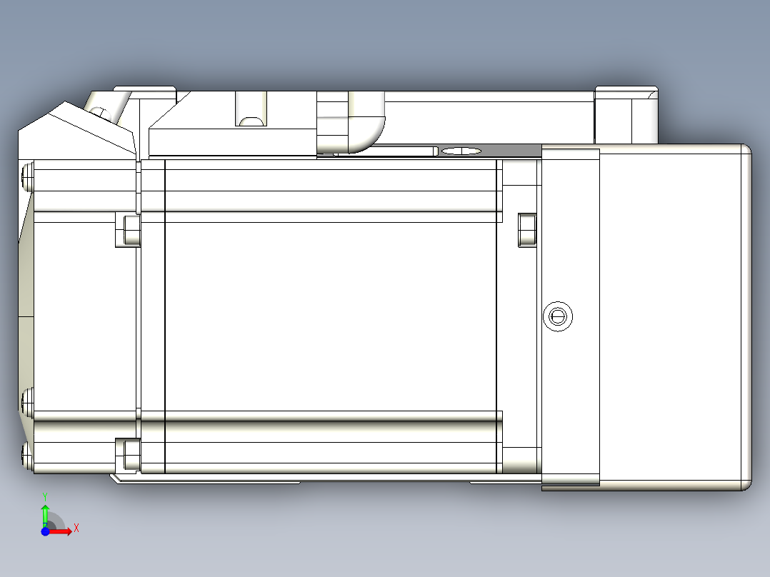 同步带全封闭直线模组TPA-HCB-105D-90-L2900-MR-C-P20-N3前视图
