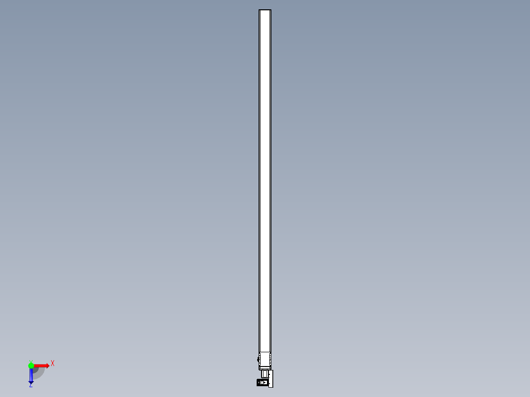 同步带全封闭直线模组TPA-HCB-105D-90-L2900-MR-C-P20-N3俯视图