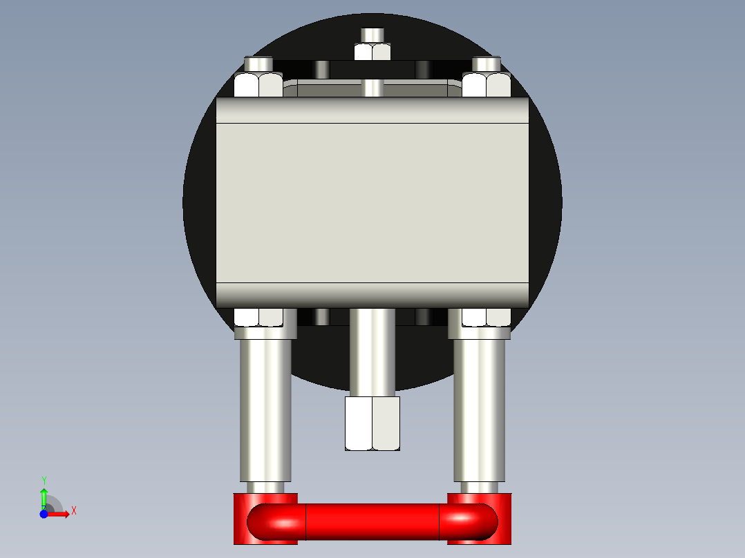 爱科支腿前视图