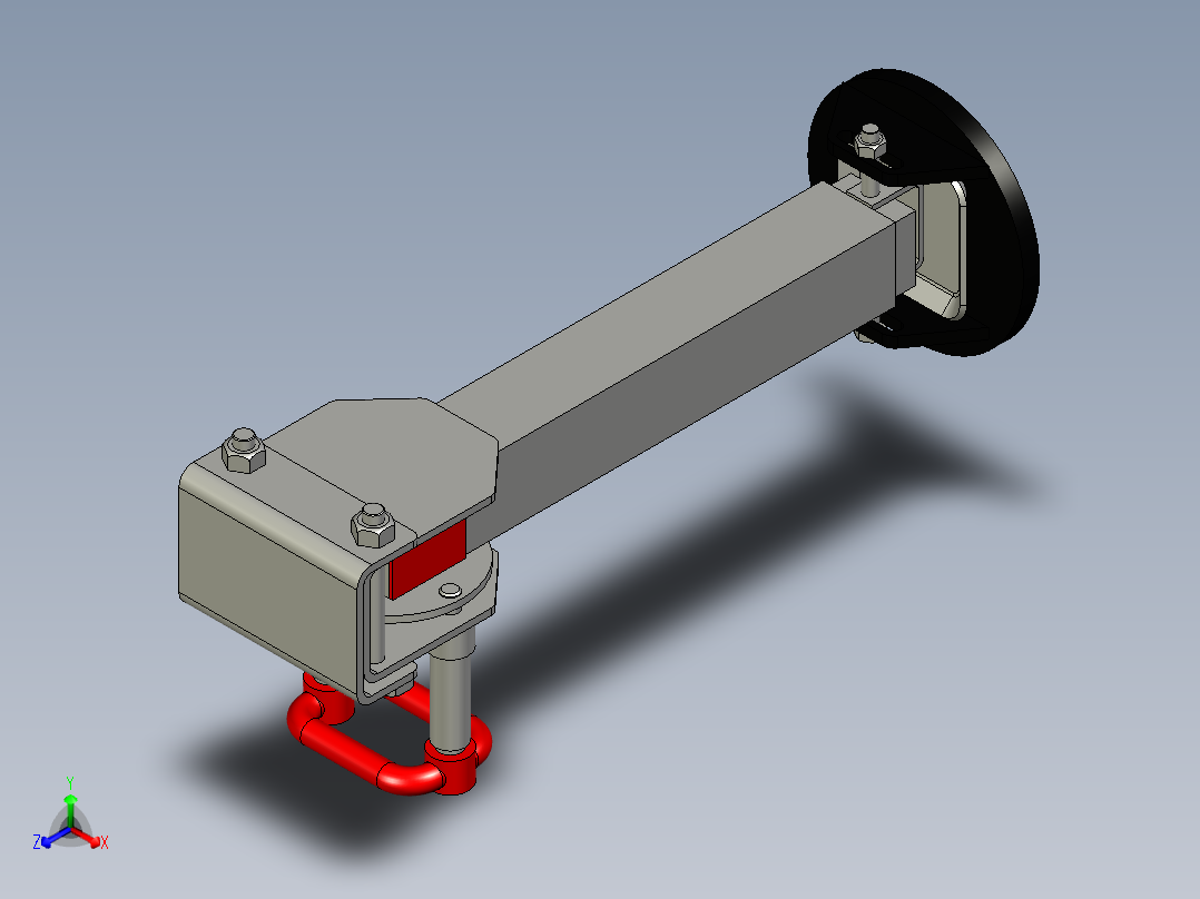 爱科支腿正等轴测图