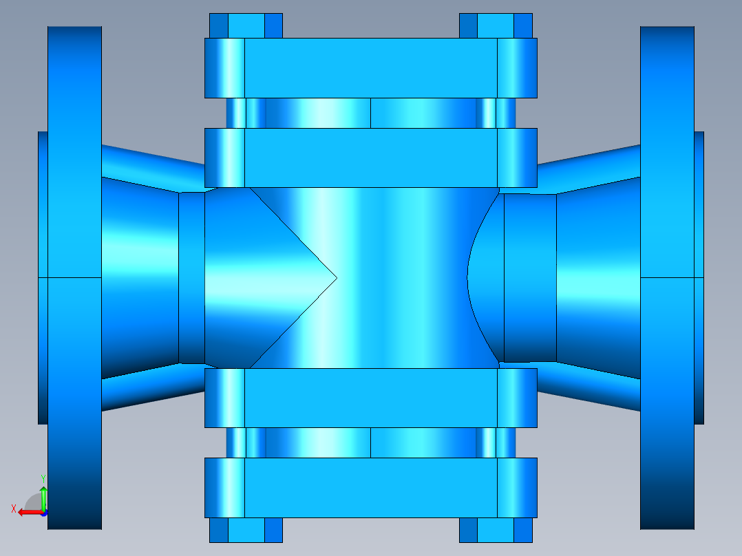 阀门模型-DN40___后视图