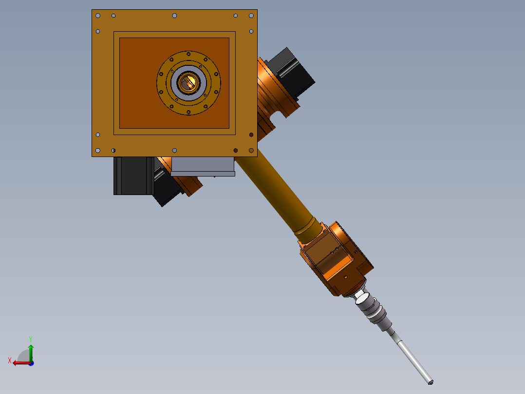 焊接机器人结构设计与分析后视图