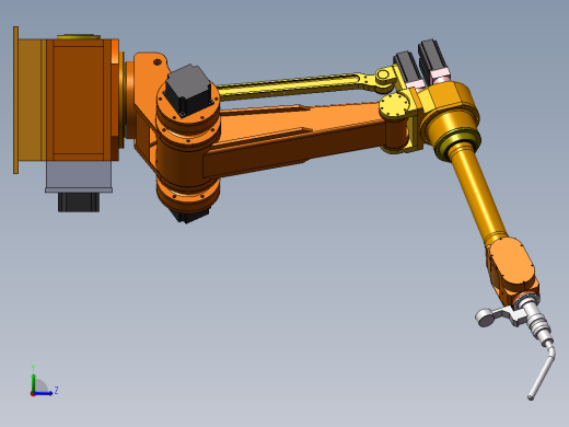 焊接机器人结构设计与分析左视缩略图