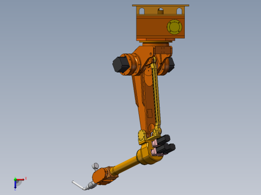 焊接机器人结构设计与分析俯视缩略图