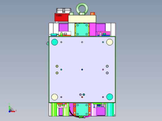 头盔模具前视缩略图
