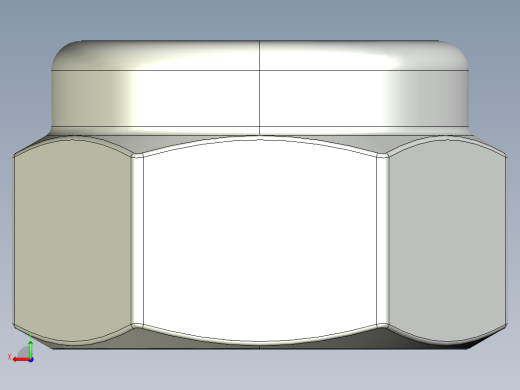 紧固件-STEP 0.2500 Lock Nut后视缩略图
