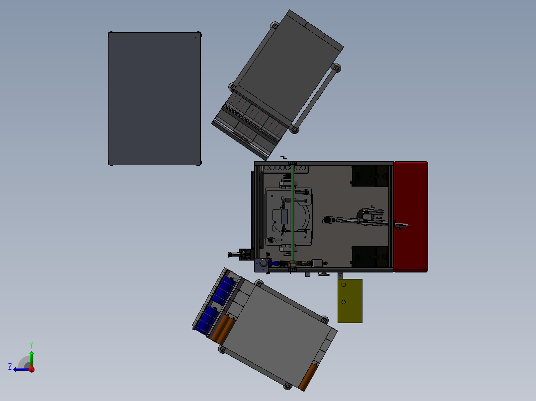 手持式自动扫码打螺丝机右视图