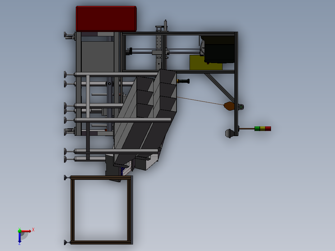 手持式自动扫码打螺丝机俯视图