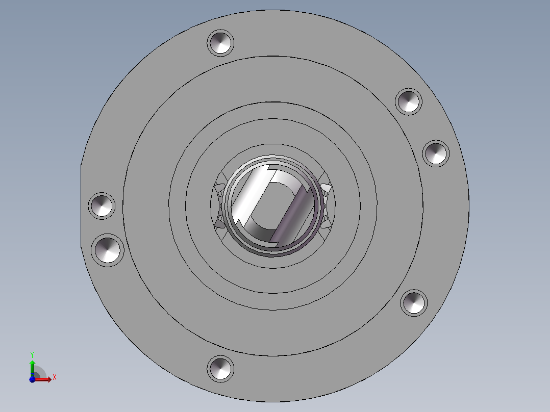 钻孔机钻头(双钻头)内部结构前视图