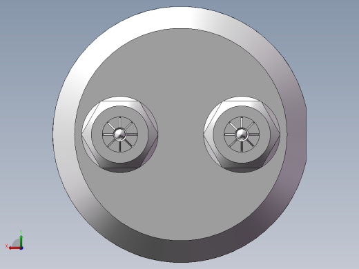 钻孔机钻头(双钻头)内部结构后视缩略图