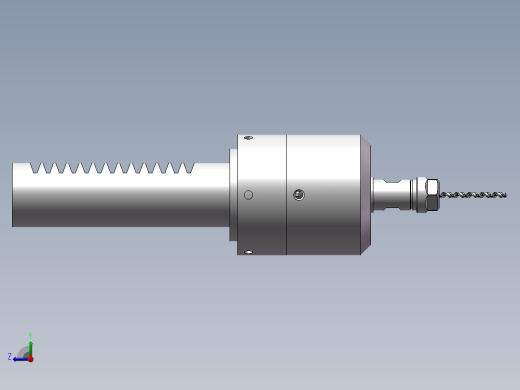 钻孔机钻头(双钻头)内部结构右视缩略图