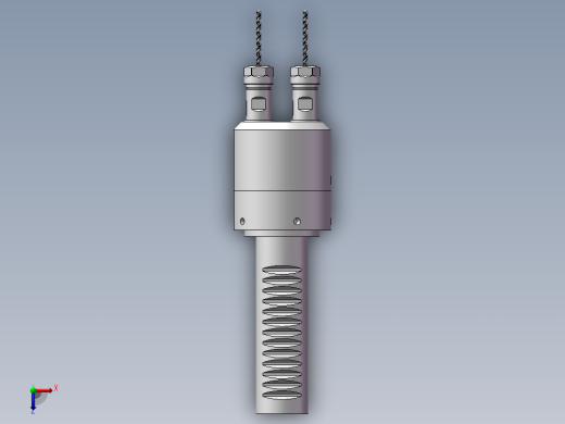 钻孔机钻头(双钻头)内部结构俯视缩略图