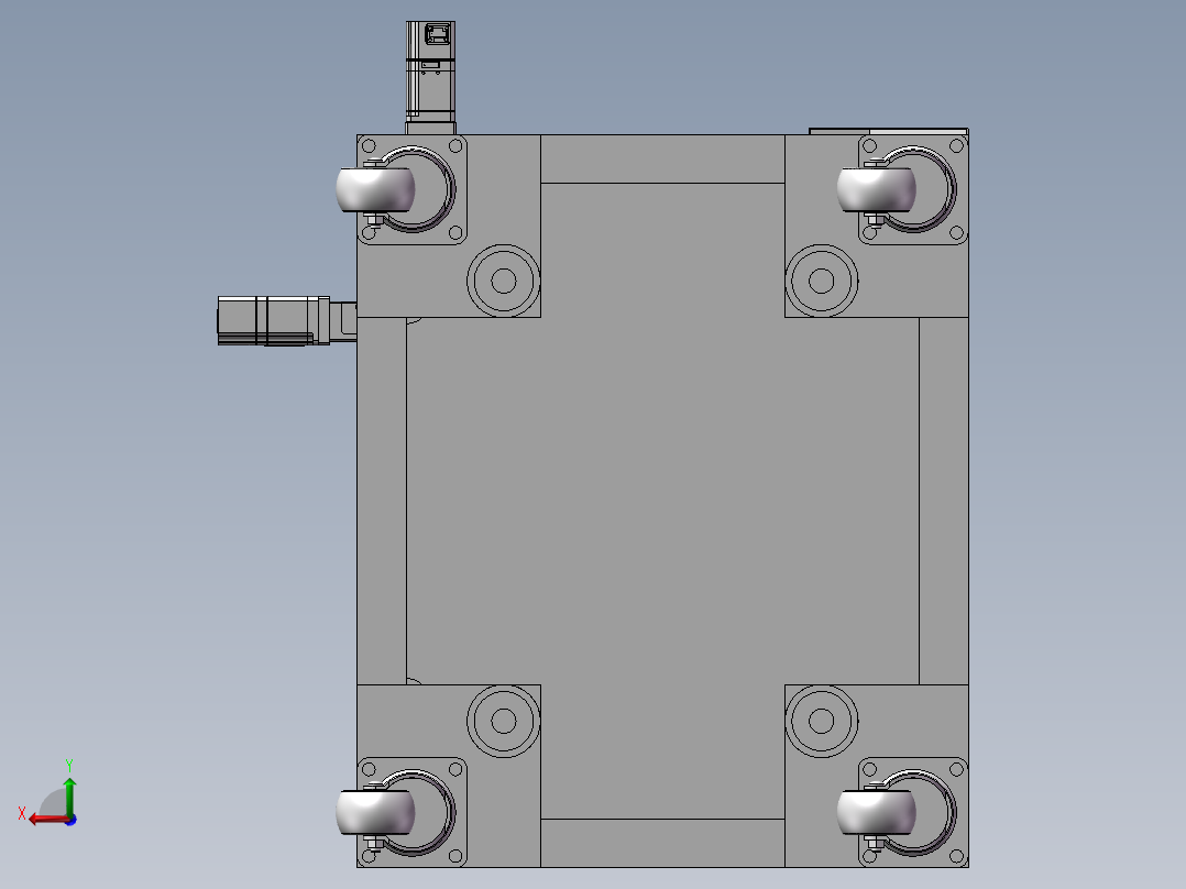 半自动打磨机后视图