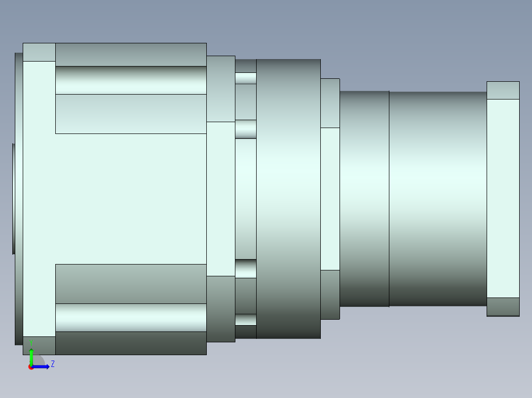 直齿孔PLX240-L3 35-114.3-200-M12.stp左视图