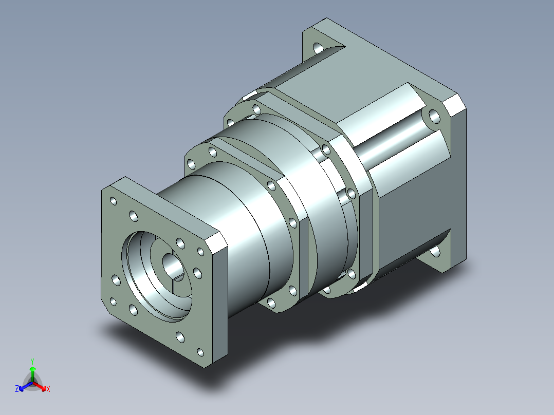 直齿孔PLX240-L3 35-114.3-200-M12.stp正等轴测图