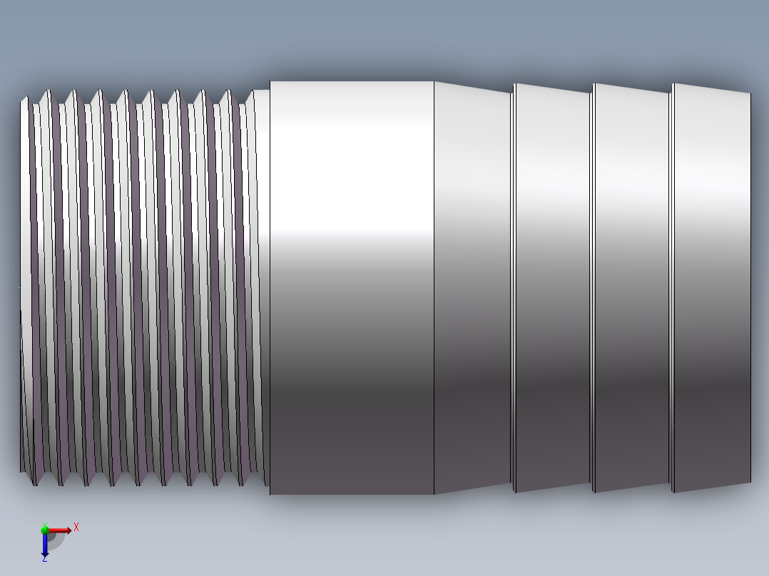 水管接头-直通 DN25俯视图