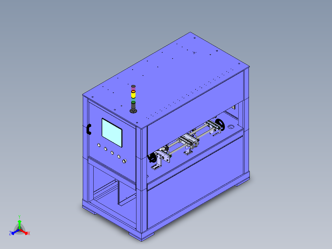 自动贴胶纸机sw18可编辑正等轴测图