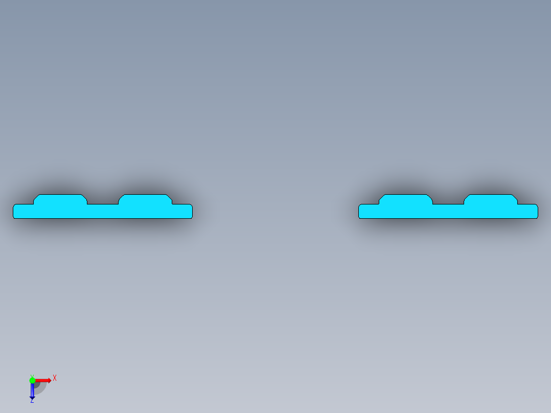 电脑摄像头保护盖飞面加工UG编程程序模型俯视图