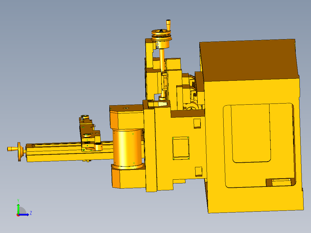 快走丝电火花线切割机床设计左视图