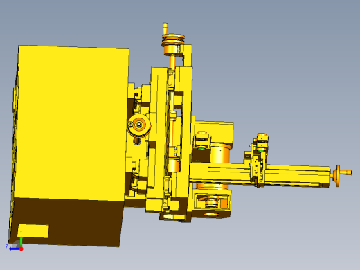 快走丝电火花线切割机床设计右视缩略图