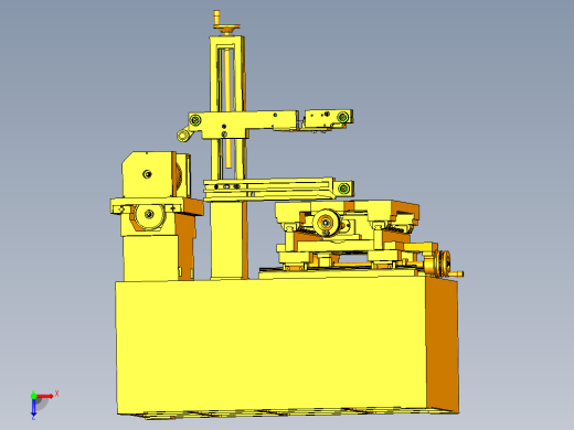 快走丝电火花线切割机床设计俯视缩略图