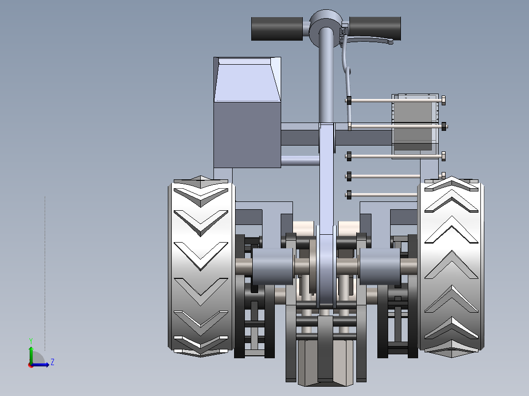 农业机械、播种机(60)左视图