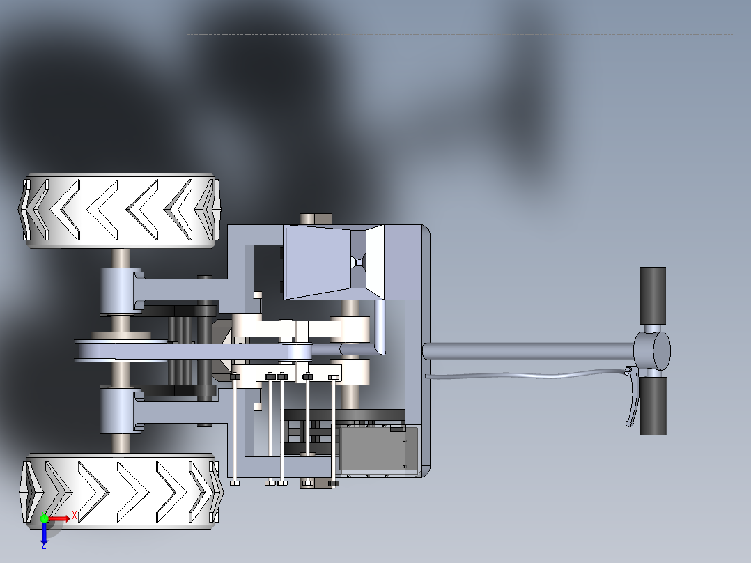 农业机械、播种机(60)俯视图
