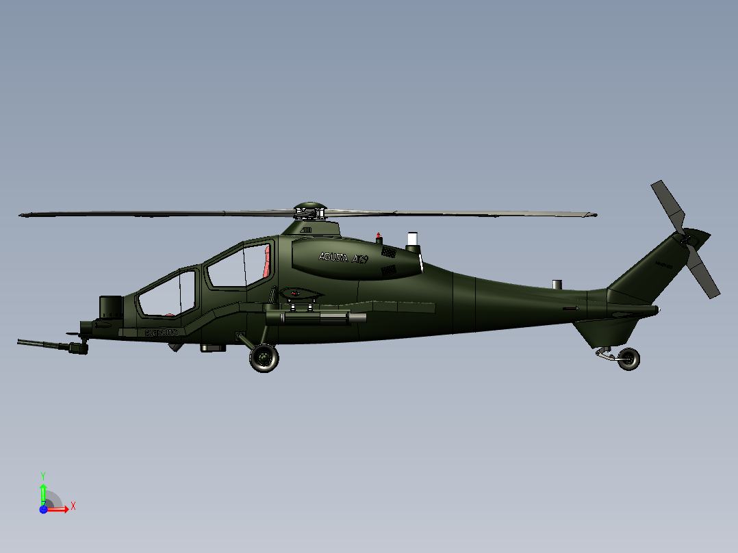 直升机(53)前视图