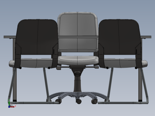 电脑桌(33)前视缩略图