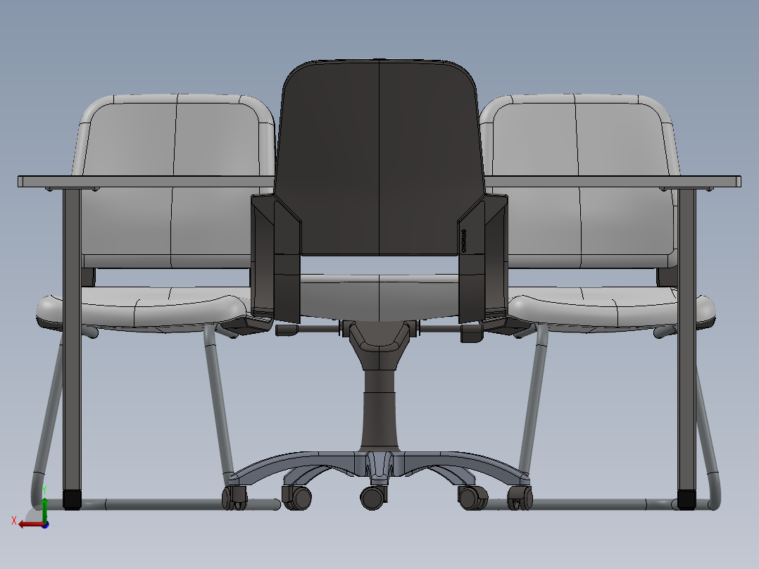 电脑桌(33)后视图