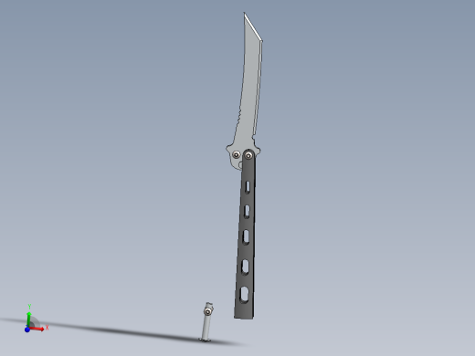 折叠刀、刀 (15)主视缩略图