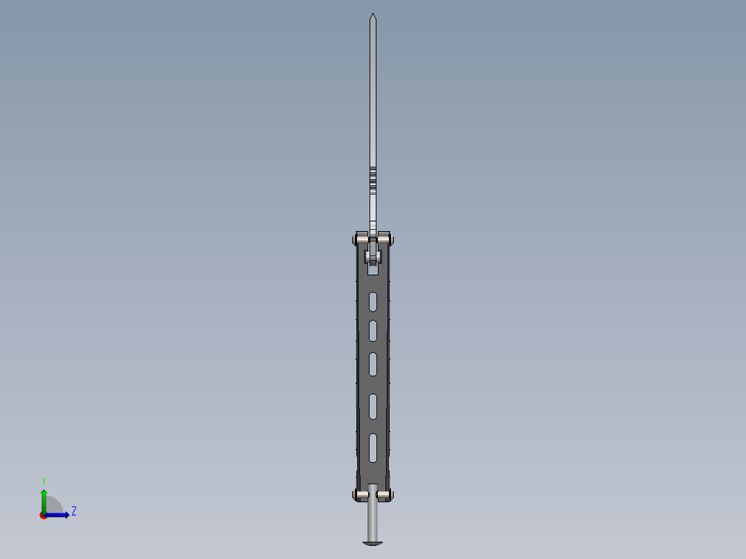 折叠刀、刀 (15)左视图