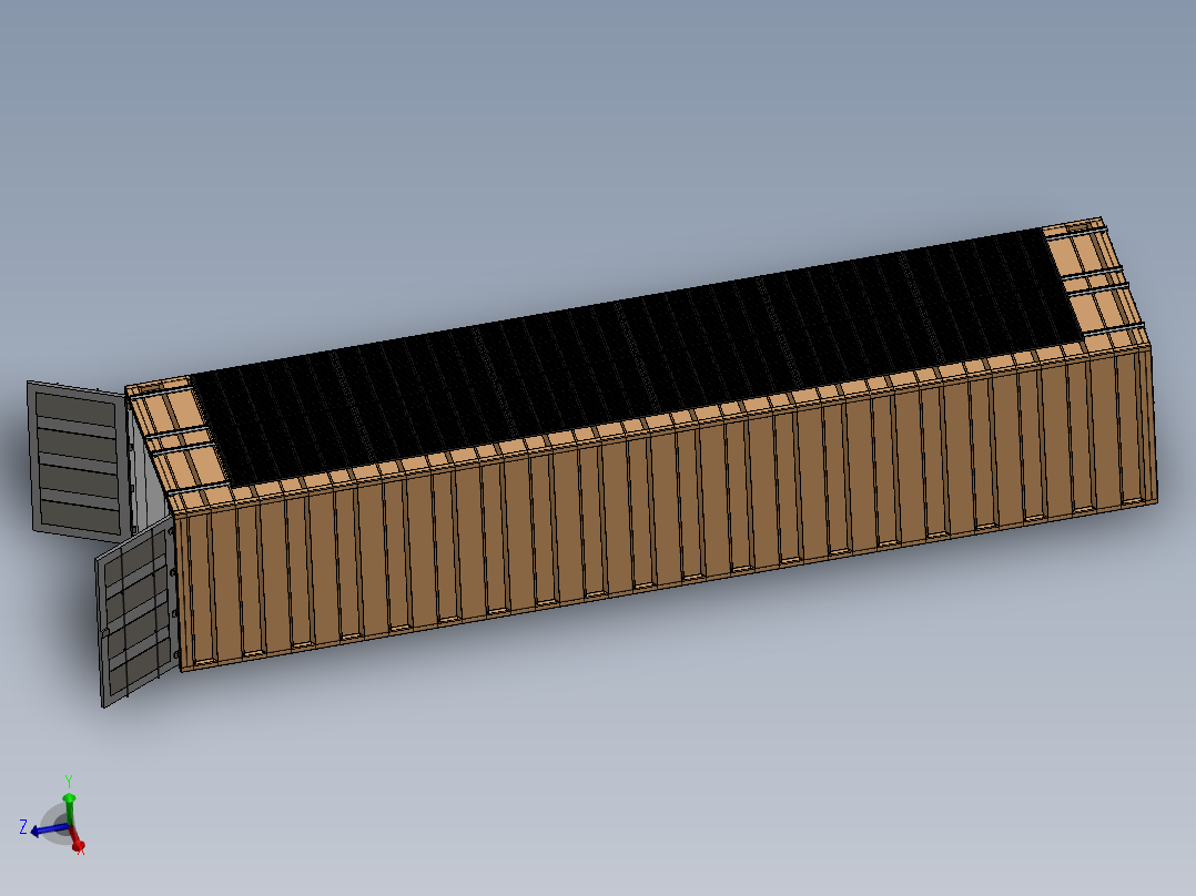太阳能设计40英尺集装箱式
