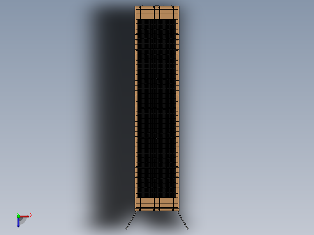 太阳能设计40英尺集装箱式俯视图