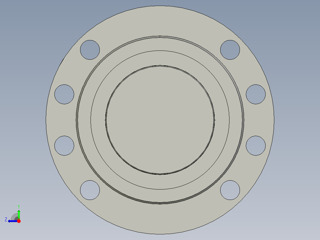 JF12525-5滚珠丝杆3D模型右视图