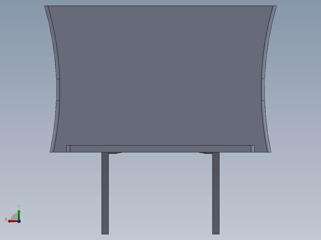 控制台 操作台lectern-1834-模型格式为 sw stl后视图