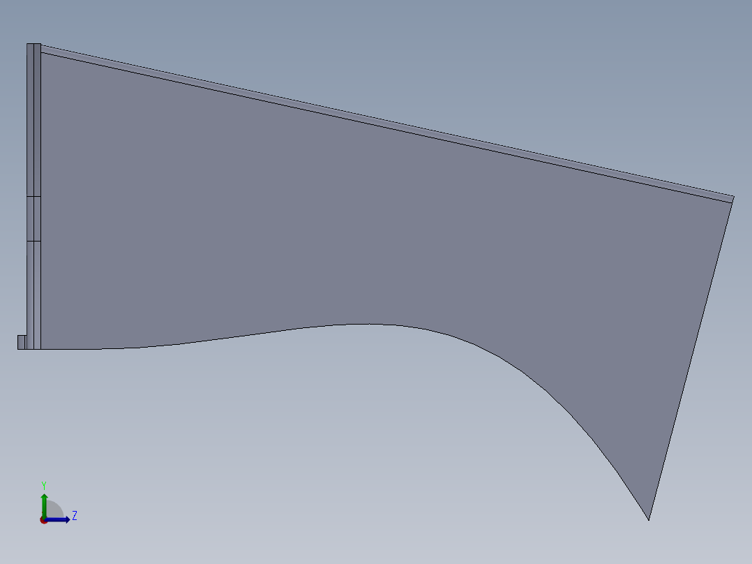 控制台 操作台lectern-1834-模型格式为 sw stl左视图
