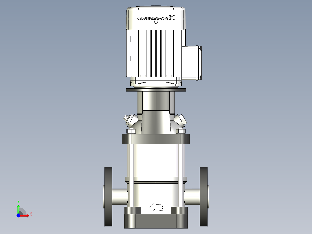 格兰富泵CRN-1-6-A-FGJ-G-V-HQQV 3PH _ 055 kw前视图