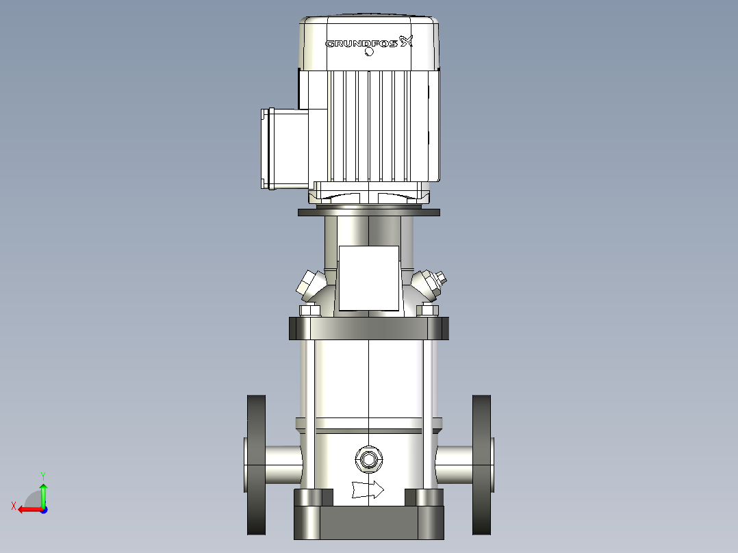 格兰富泵CRN-1-6-A-FGJ-G-V-HQQV 3PH _ 055 kw后视图