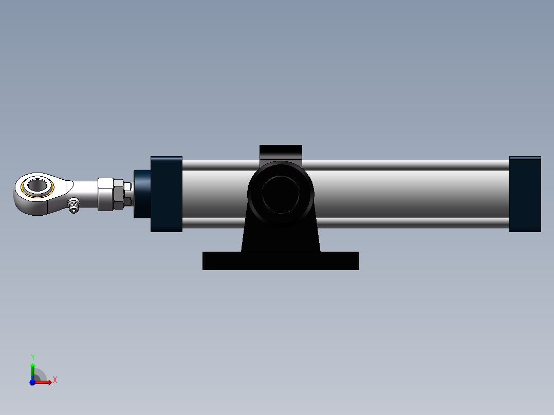 SC标准气缸SC40x250STCM1前视图