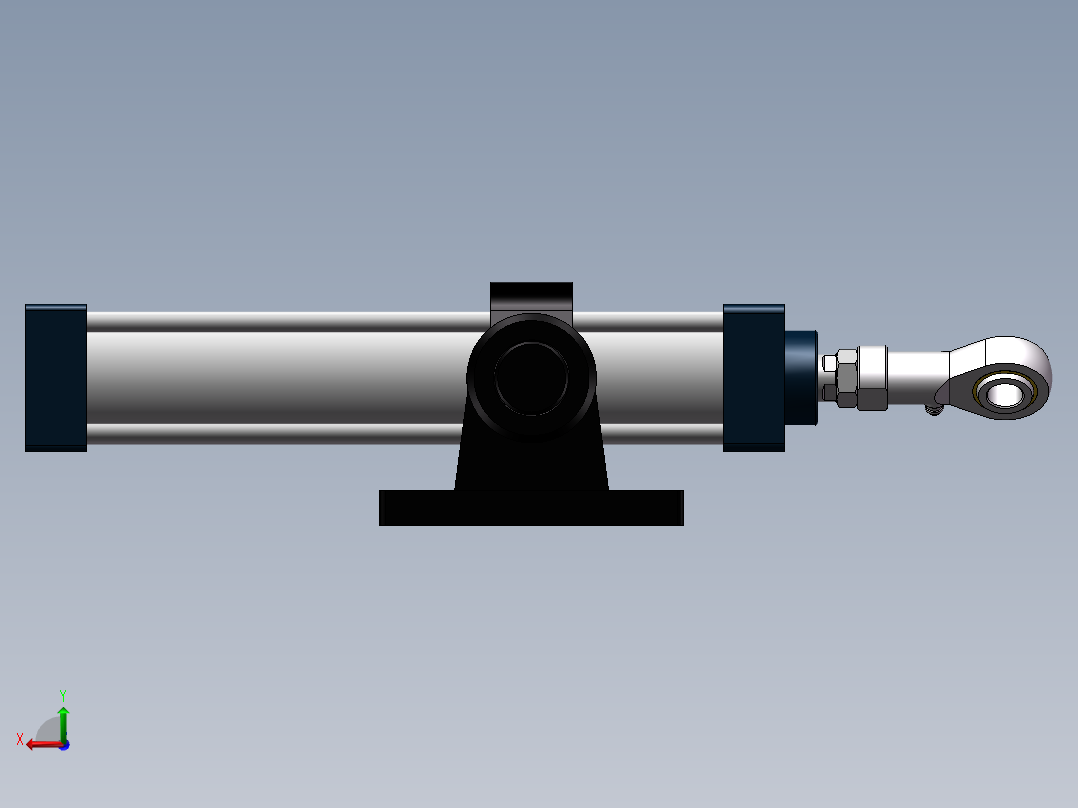 SC标准气缸SC40x250STCM1后视图