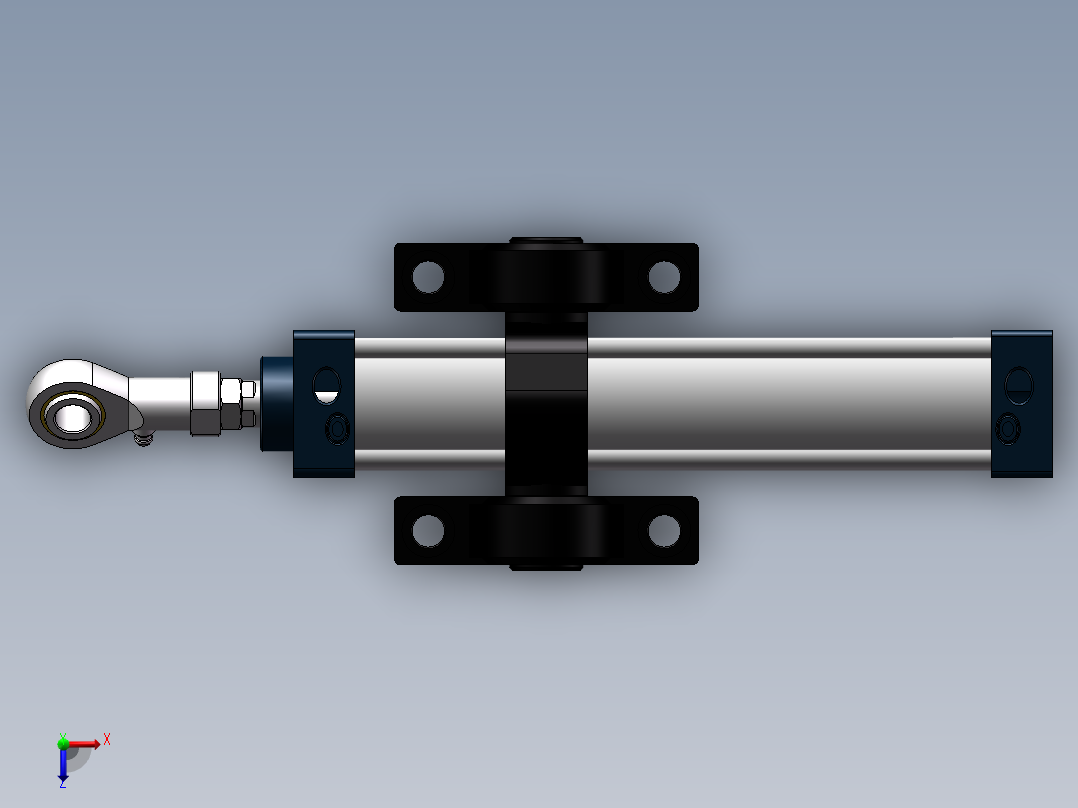 SC标准气缸SC40x250STCM1俯视图