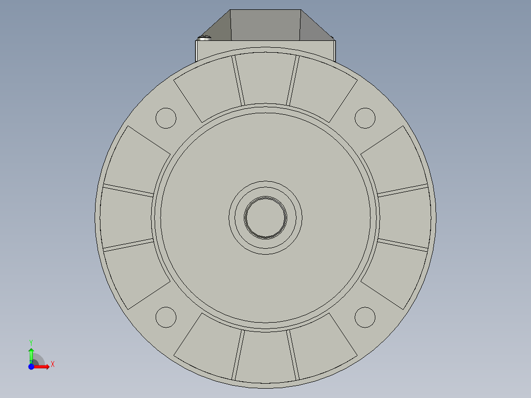 NMRV063蜗轮蜗杆减速机RV63-20-15kW_电机前视图