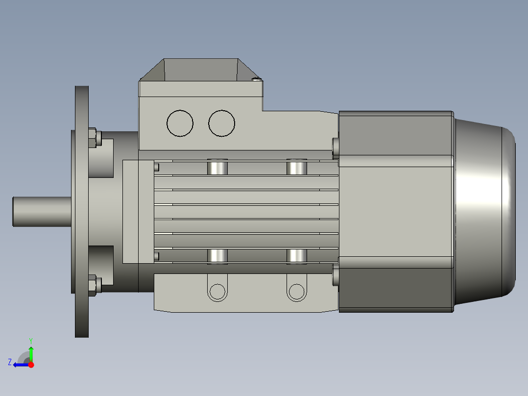 NMRV063蜗轮蜗杆减速机RV63-20-15kW_电机右视图